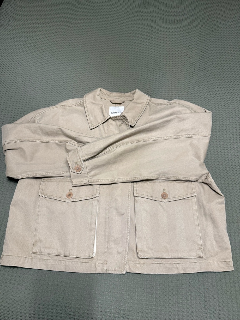 Madewell Beige Utility Jean Jacket
